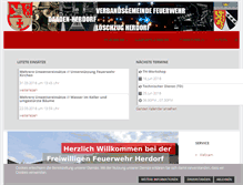 Tablet Screenshot of feuerwehr-herdorf.de
